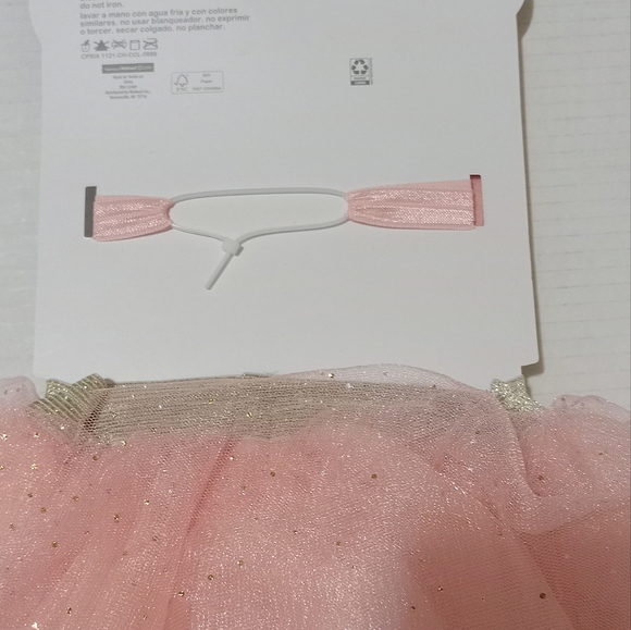 Girls Tutu Skirt with headband color Peach 0-12 - Picture 2 of 2